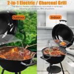 CUKOR 2-in-1 Electric and Charcoal Grill