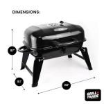 Portable Mini Charcoal Grill for Camping and Picnics