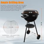 CUKOR 2-in-1 Electric and Charcoal Grill