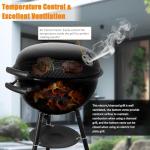 CUKOR 2-in-1 Electric and Charcoal Grill
