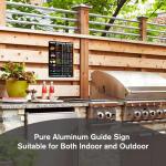 Wallors BBQ Smoker Meat Temp Guide Sign