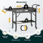 Folding Outdoor Grill and Pizza Oven Table