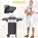 HUGROVE 2-Burner Portable Grill with Pizza Oven