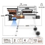KingChii Electric Wood Pellet Grill & Smoker