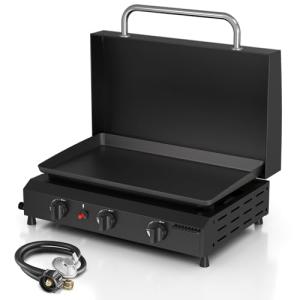 ADREAK 3 Burner Portable Propane Gas Griddle