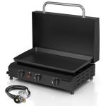 ADREAK 3 Burner Portable Gas Griddle with Hood