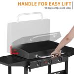 ADREAK 3 Burner Portable Gas Griddle with Hood