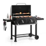 Extra Large Charcoal BBQ Grill with Side Tables