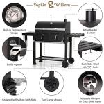Extra Large Charcoal BBQ Grill with Side Tables