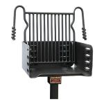 Heavy Duty Steel Charcoal Grill with Swivel Post