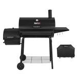 Gourmet Charcoal Grill and Offset Smoker Combo