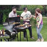 Gourmet Charcoal Grill and Offset Smoker Combo
