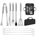 9-Piece Professional Grilling Tool Set with Carry Bag