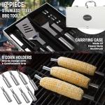 16-Piece BBQ Grill Tool Set with Case