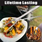 BBQ Tools Set with Tongs, Spatula, Fork, Brush