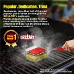 GRILLART Bristle-Free Grill Brush with Scraper