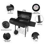 Gourmet Charcoal Grill and Offset Smoker Combo