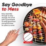 Gas One 14-Inch Portable Charcoal Grill with Locking Lid