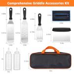 8-Piece Griddle Accessories Kit with Carry Bag