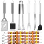 20-Piece Stainless Steel BBQ Grill Accessories Kit