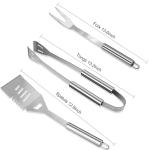 20-Piece Stainless Steel BBQ Grill Accessories Kit