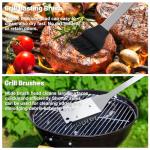 20-Piece Stainless Steel BBQ Grill Accessories Kit