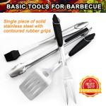 5-Piece Stainless Steel BBQ Grill Tool Set