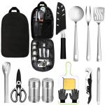 15PC Camping Cooking Utensils Set for Grilling