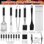 22-Piece Stainless Steel BBQ Tool Set