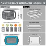 Collapsible 9-in-1 Camping Cutting Board and Colander