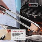 4pc Heavy Duty Grill Tools Set for BBQ