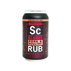 Sweet Carolina Blonde Beer-Infused BBQ Rub, 6.5 oz
