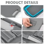 Collapsible 9-in-1 Camping Cutting Board and Colander