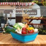 Collapsible 9-in-1 Camping Cutting Board and Colander