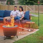 TIKI Smokeless 25" Outdoor Fire Pit with Wood Pack