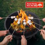 55.9 cm Outdoor Steel Fire Pit with Spark Screen