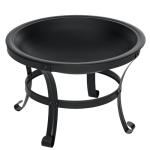 55.9 cm Outdoor Steel Fire Pit with Spark Screen