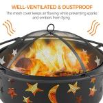 Yaheetech 30in Outdoor Wood Burning Fire Pit