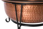 Palermo Copper Fire Pit with Steel Stand