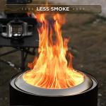 Portable 19-Inch Outdoor Smokeless Wood Grill