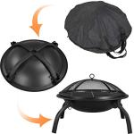 Portable 21-Inch Fire Pit with Grill & Accessories