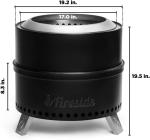 Portable 19-Inch Outdoor Smokeless Wood Grill