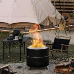 Portable 19-Inch Outdoor Smokeless Wood Grill