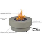 33-Inch Round Propane Fire Pit Table