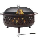 Sunnydaze Large Bronze Chimenea, 36 Inches