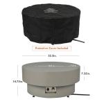 33-Inch Round Propane Fire Pit Table