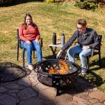 Sunnydaze Large Bronze Chimenea, 36 Inches