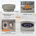 33-Inch Round Propane Fire Pit Table
