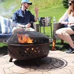 Sunnydaze Large Bronze Chimenea, 36 Inches
