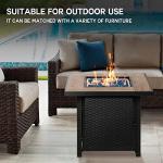 Bali Outdoors 30" Propane Gas Fire Pit Table